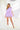 Side View Float Like A Butterfly Mini Fashion Dress In Purple