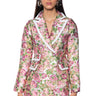 Front View Floral Dreams Brocade Suit Dress