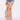 Front View Florence Rhinestone Cut Out Denim Short