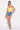 Back View Florence Rhinestone Cut Out Denim Short