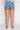 Extra View Florence Rhinestone Cut Out Denim Short