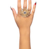 Front View Flower Gal Ring