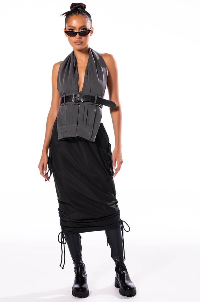 Extra View Follow Me Adjustable Cargo Skirt In Black 11