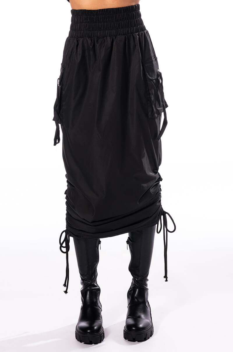 Extra View Follow Me Adjustable Cargo Skirt In Black 7