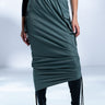 Front View Follow Me Adjustable Cargo Skirt In Olive