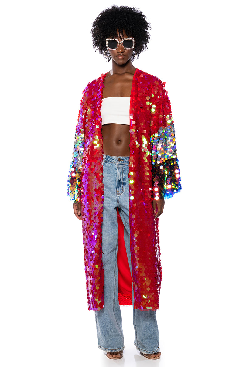 FOR THE DRAMA QUEENS SEQUIN DUSTER view 0