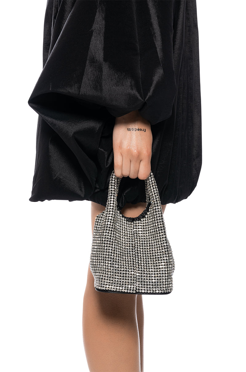 Front View For The Love Of Rhinestones Purse