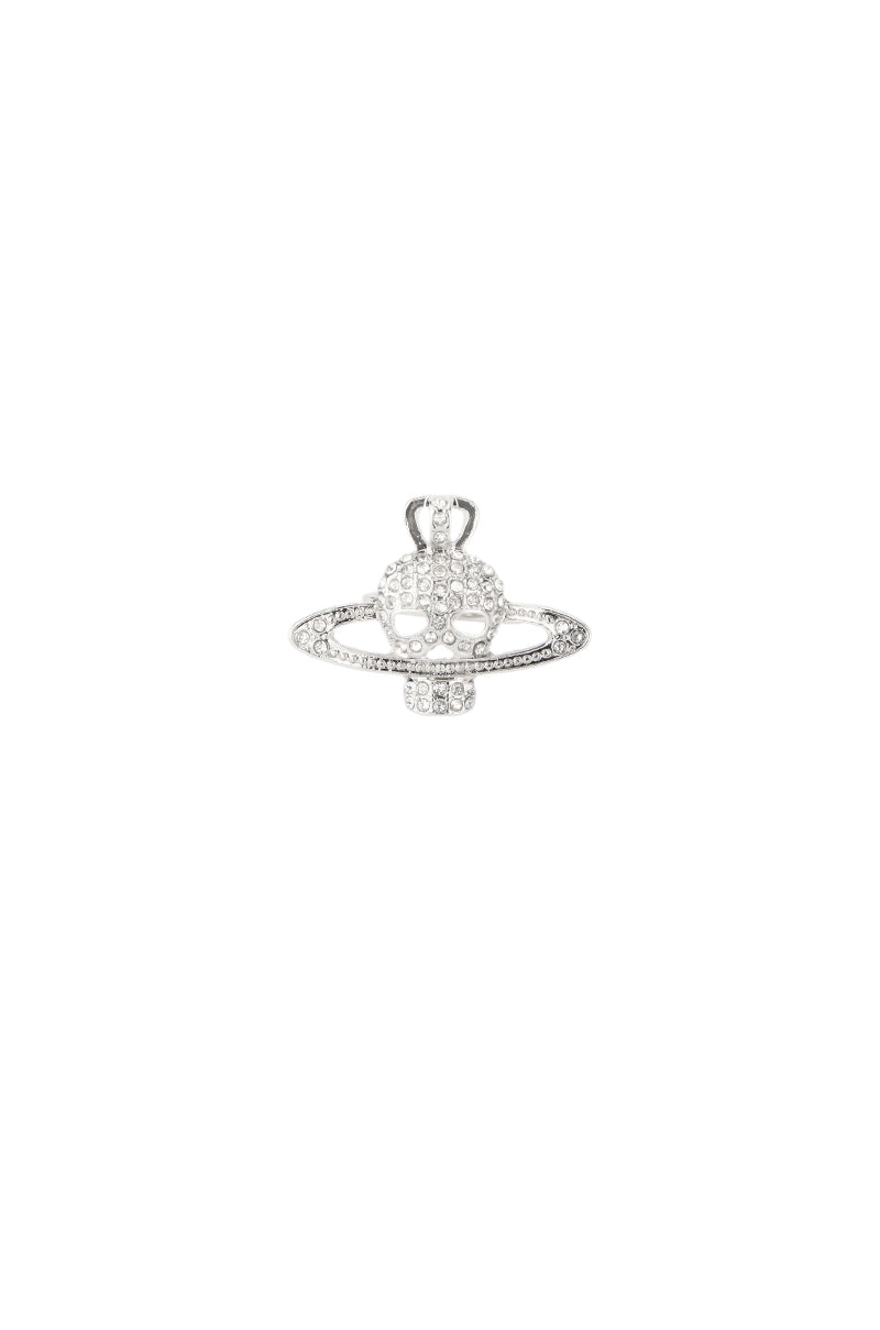 Side View Forever Alive Skull Ring