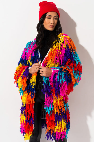 FOREVER TOGETHER FRINGE CARDIGAN – AKIRA