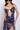 Extra View Forget Me Not Purple Print Mini Dress