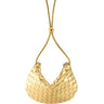 Side View Fortune Cookie Gold Bag