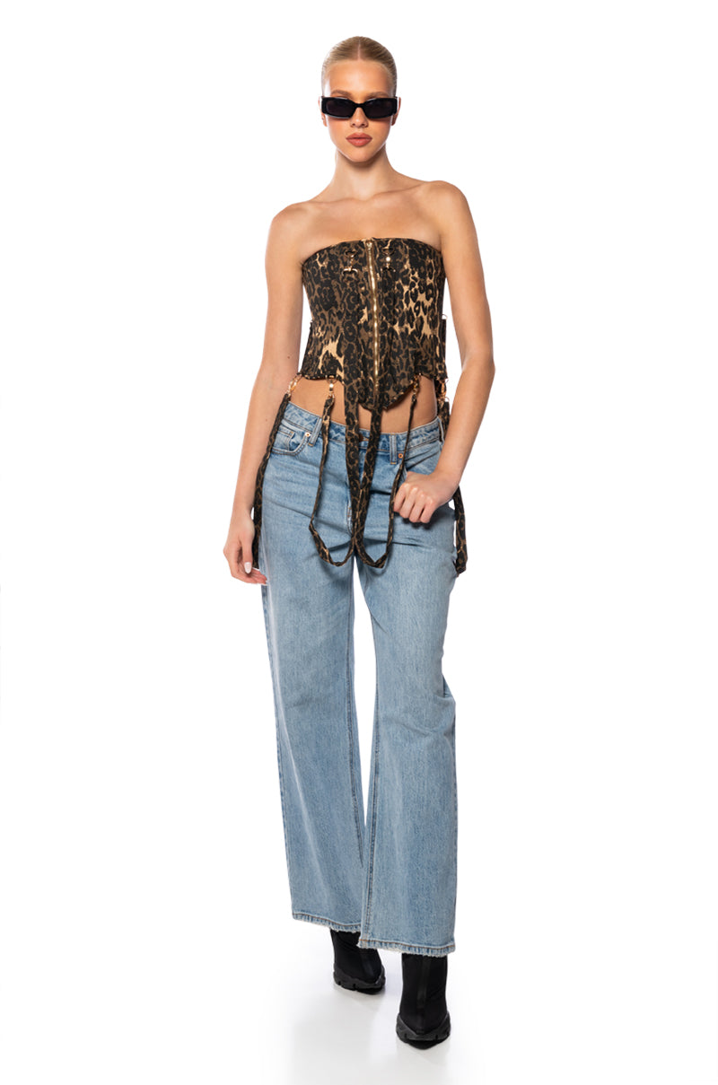 Full View Freaky Deaky Cheetah Corset
