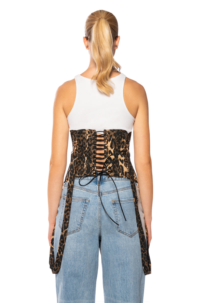 Extra View Freaky Deaky Cheetah Corset