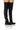 Front View Free Rider Thigh High Riding Boot In Black