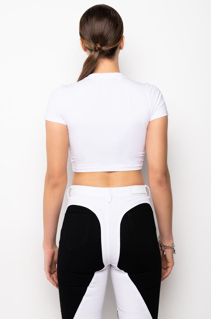 Extra View Free The Nip Pierced Tshirt
