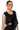 Side View Fresh Out The Runway Cropped Asymmetrical Faux Leather Vest