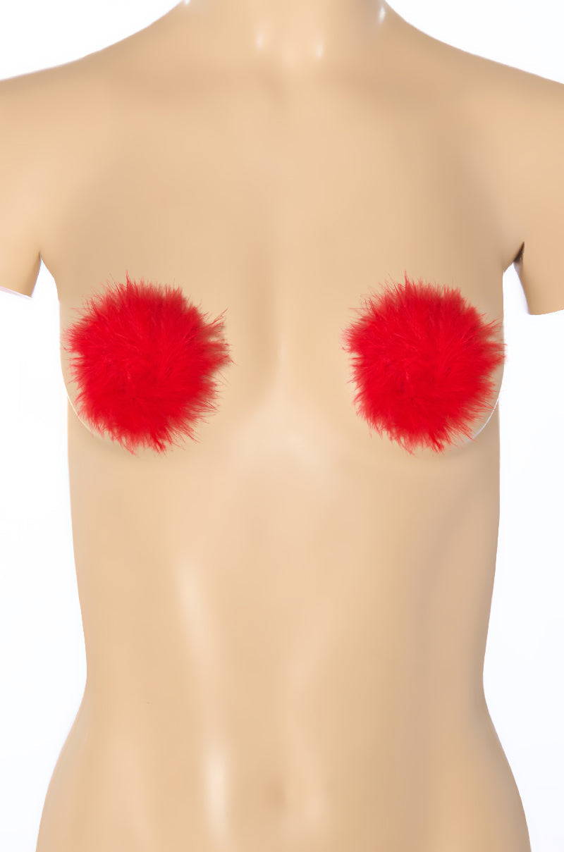 Front View Furry Love Nippie Stickers 1
