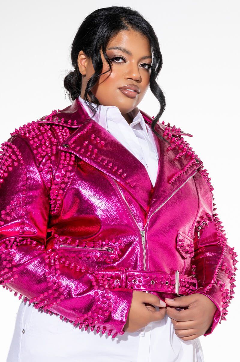 Front View Future Nostalgia Pink Metallic Moto