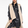 Front View Fuzzy Feeling Bonded Sherpa Vest