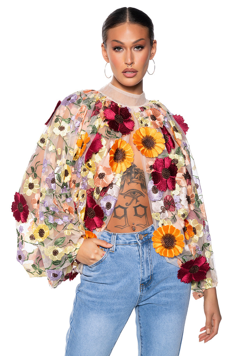 GARDEN DREAMS FLORAL BLOUSE view 0