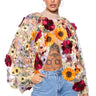 Front View Garden Dreams Floral Blouse