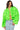 Front View Garden Of Eden Applique Bomber In Lime