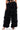 Front View Garden Of Eden Applique Pants In Black