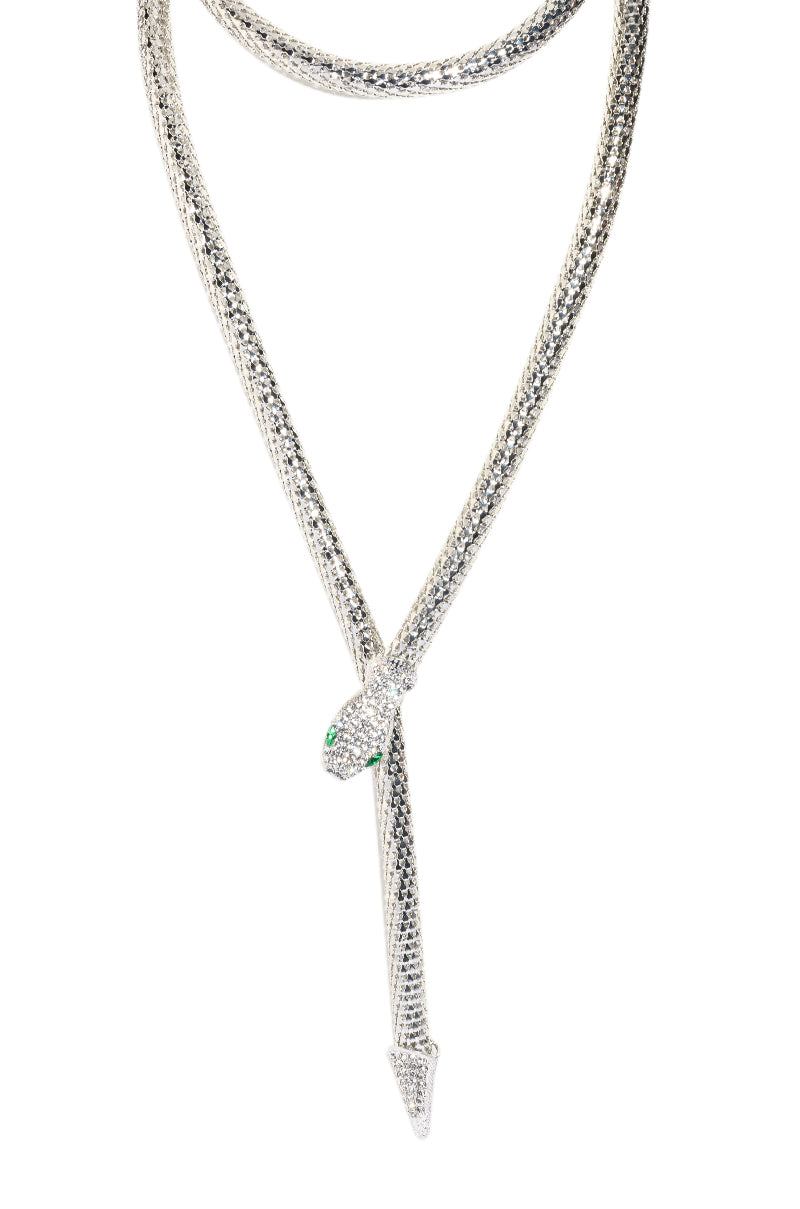 Back View Garden Snake Wrap Around Necklace