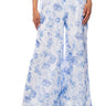 Front View Gardenia Chiffon Palazzo Pant