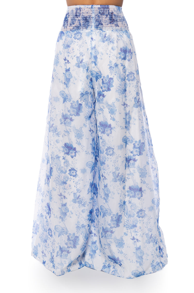 Full View Gardenia Chiffon Palazzo Pant 4