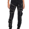 Front View Gear Up Skinny Cargo Jeans