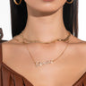 Front View Gemini Layer Necklace