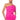 Front View Gemma Floral Detail One Shoulder Mini Dress In Hot Pink