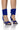 Front View Gemma Padded Rhinestone Lace Up Sandal In Blue 