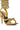 Extra View Gemma Padded Rhinestone Lace Up Sandal In Gold