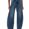 Front View Genie Wide Leg Jeans