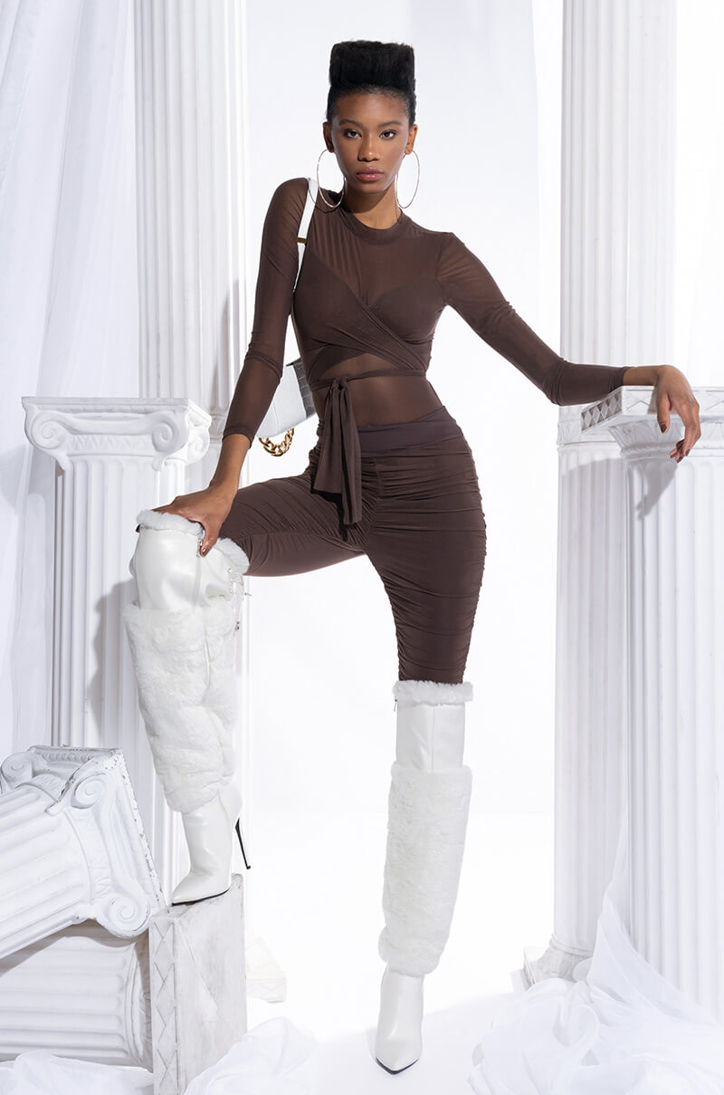Front View Get It Right Get It Mesh Pant 0
