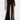 Front View Get You Going High Slit Wide Leg Trousers