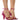 Front View Getaway Palm Tree Heel Sandal In Pink