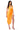 Side View Gianina Fringed Cowl Neck Maxi Dress In Orange