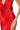 Extra View Gianina Fringed Cowl Neck Maxi Dress In Red