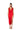 Extra View Gianina Fringed Cowl Neck Maxi Dress In Red