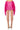 Extra View Giddy Up Side Fringe Mini Skirt In Pink