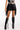 Front View Giddy Up Side Fringe Mini Skirt