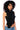 Side View Gigi Sleeveless Applique Blouse In Black