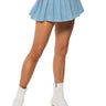 Front View Gina Pleated Mini Skirt