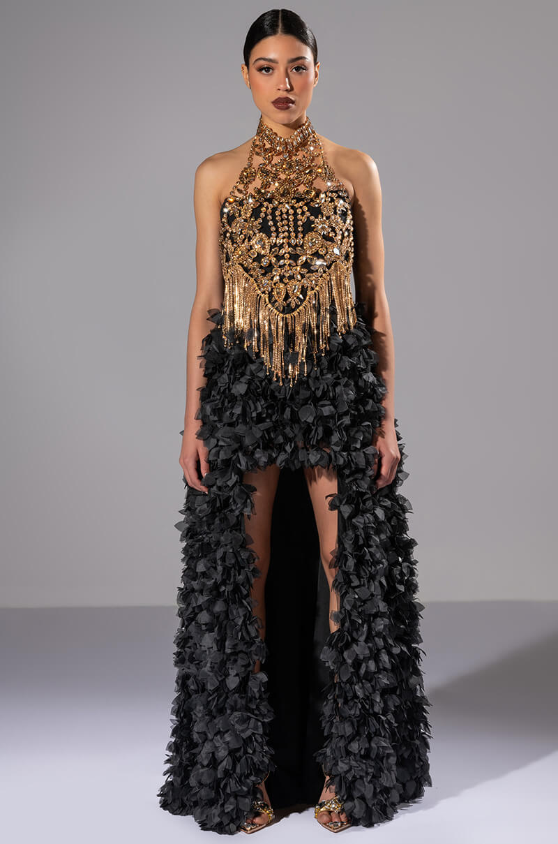 GIRL ON FIRE CASCADING HIGH LOW TUBE DRESS AKIRA GIRL ON FIRE CASCADING HIGH LOW TUBE DRESS AKIRA