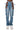 Back View Girls Just Wanna Have Fun Cutout Straight Leg Jeans