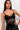 Front View Gisele Lace Cup Bodysuit in Black