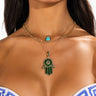 Front View Give Me Strength Necklace Set